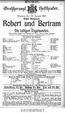 Robert und Bertram oder Die lustigen Vagabunden