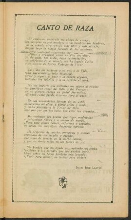 Canto de raza