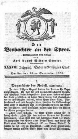 37. Stueck, 16. September 1839