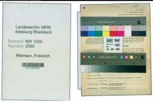 Entnazifizierung Friedrich Meinsen , geb. 15.07.1896 (Polizist)