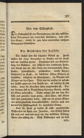 357-367, Die Geschichte der Zufälle. - Die Erkennung.