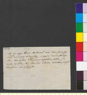 Brief von Sachsen-Weimar und Eisenach, Luise Augusta Großherzogin von an Goethe, Johann Wolfgang von