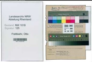 Entnazifizierung Otto Frettloehr , geb. 12.08.1905 (Baecker)