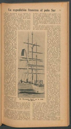 La expedición francesa al polo Sur