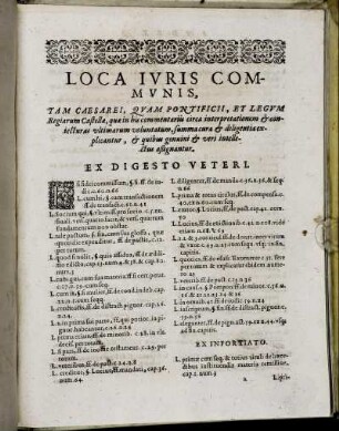 Loca Iuris Communis