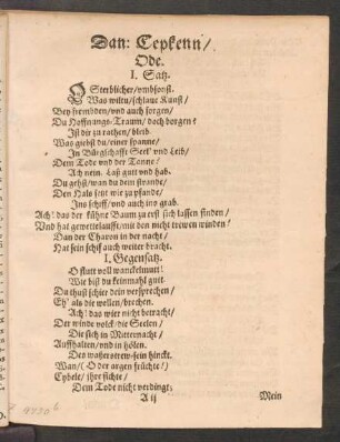 Dan: Cepkenn/ Ode.