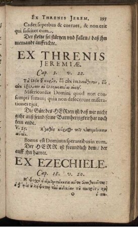 Ex Threnis Jeremiae