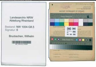 Entnazifizierung Wilhelm Bruckschen , geb. 22.06.1912 (Kaufm.Angestellter)
