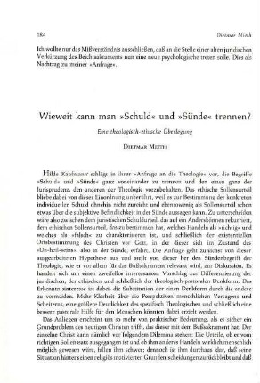 184-191 Wieweit kann man Schuld und Sünde trennen?