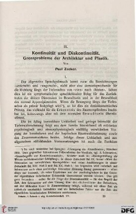 Kontinuität und Diskontinuität
