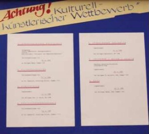 "Achtung! Kulturell-Künstlerischer Wettbewerb"