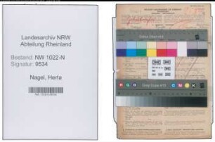 Entnazifizierung Herta Nagel , geb. 13.09.1902 (Sekretaerin)