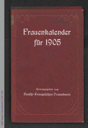 Frauenkalender für 1905 (1905)