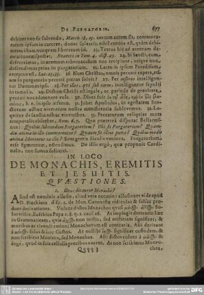 In Loco De Monachis, Eremitis Et Jesuitis
