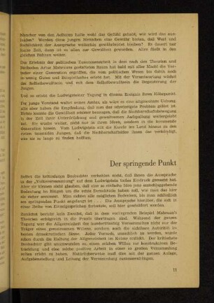 Der springende Punkt
