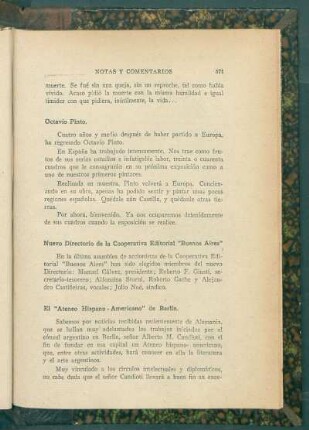 Nuevo Directorio de la Cooperativa Editorial "Buenos Aires"