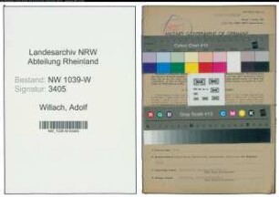 Entnazifizierung Adolf Willach , geb. 15.08.1889 (Regierungsoberinspektor)