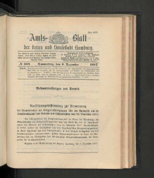 No. 308, 6. Dezember 1917
