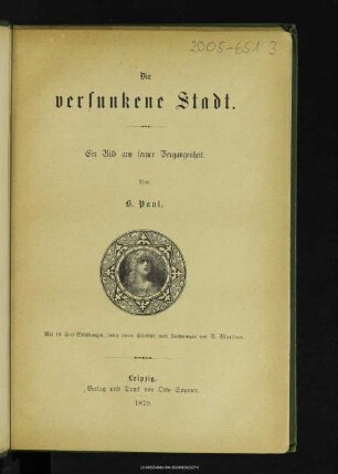 Die versunkene Stadt : ein Bild aus ferner Vergangenheit