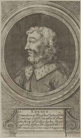 Bildnis des Ederus, König von Schottland