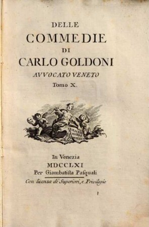 Le commedie di Carlo Goldoni. 10