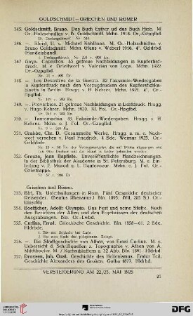 Griechen und Römer (Nr. 353-392)