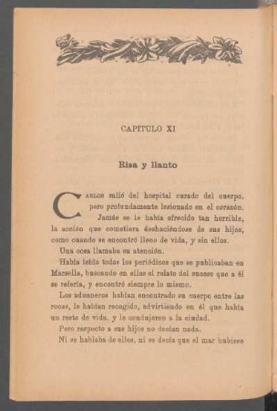 Capítulo XI - Risa y llanto