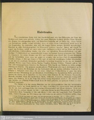 Boethius und seine Stellung zum Christenthume