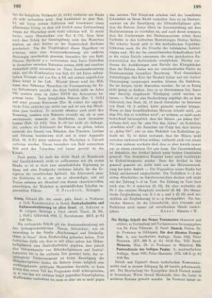 198-200 [Rezension] Die Heilige Schrift des Neuen Testamentes
