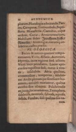 VI. Georgica.