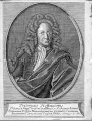 Bildnis des Hallenser Arztes Friedrich Hoffmann