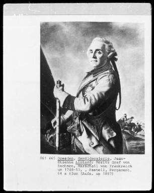 Bildnis des Grafen Moritz von Sachsen, Marschall von Frankreich