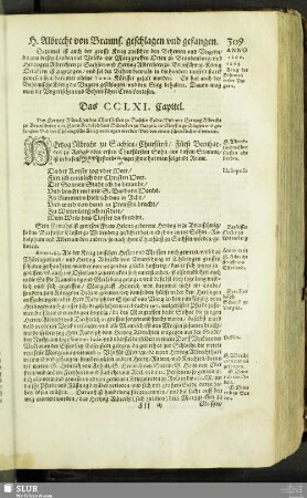 Das CCLXI. Capitel