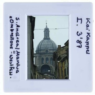 Mantua, S. Andrea : Westfassade und Kuppel ("Ombrellone")