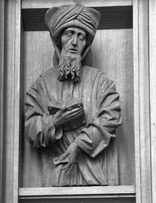 Halbfiguren von Propheten, Aposteln, Heiligen und eines Christus — Der Prophet Joel