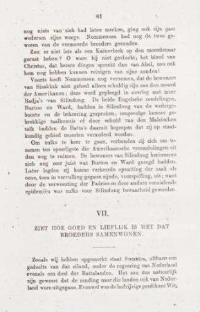 VII. Ziet hoe goed en lieflijk is het dat broeders samenwonen
