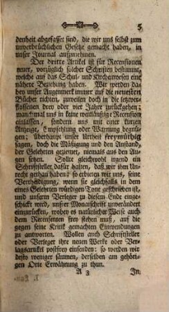 Der Freymüthige : eine periodische Schrift. 1, 1. 1782