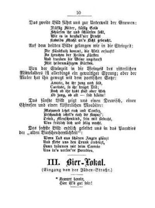III. Bier-Lokal