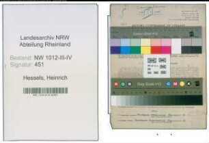Entnazifizierung Heinrich Hessels , geb. 19.07.1905 (Verw.Inspektor)