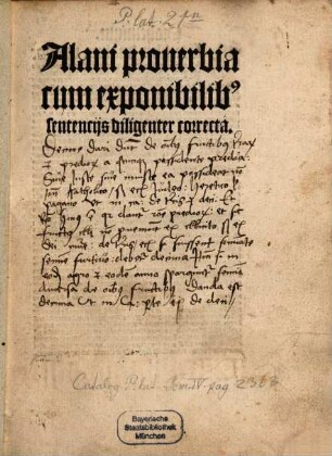 Proverbia : cum exponibilibus sententiis