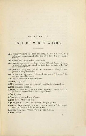 Isle of Wight Words : by Henry Smith and C. Roach Smith