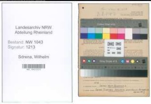 Entnazifizierung Wilhelm Sdrena , geb. 28.01.1903 (Beamter)