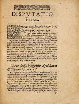 Secvndae Partis Dispvtationvm Qvaestionvm Illvstrivm, Ex Logicis, Physicis, Ethicis, Et Metaphysicis Prima (-Nona & vltima)