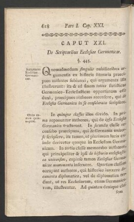 Caput XXI. De Scriptoribus Ecclesiae Germanicae