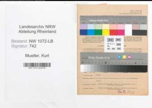 Entnazifizierung Kurt Mueller , geb. 23.09.1913 (Polizist)