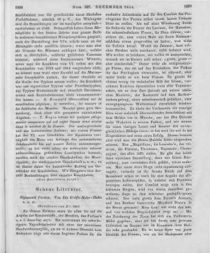 Hahn-Hahn, Ida: Sigismund Forster. Berlin: Duncker 1843 (Beschluss von Nr. 326)