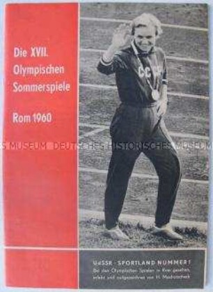 Broschüre über die Olympischen Spiele in Rom 1960