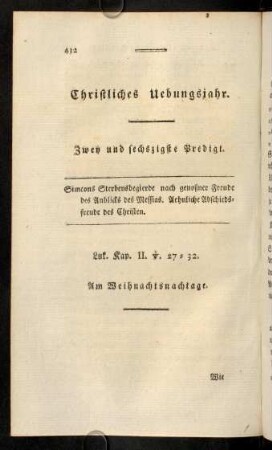 432-447, Zwey und sechszigste Predigt.