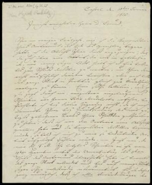 Brief von Louis Spohr an Friedrich Rochlitz