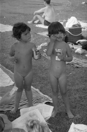 Erfrischung im Freibad